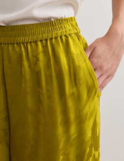 Avocado Oil Viscose Jacquard Trouser