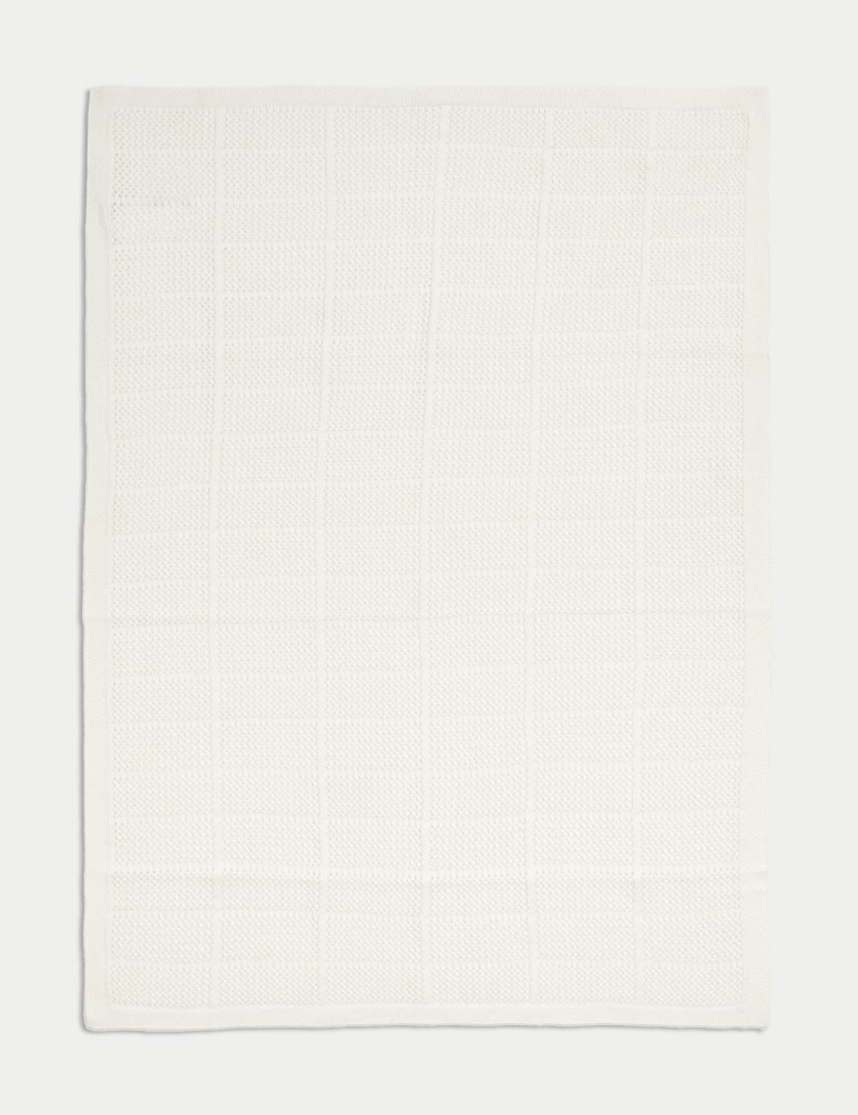 Pruhovaný porézní šál z čisté bavlny