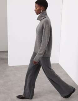 Merino Wool Rich Relaxed Jumper with Cashmere
