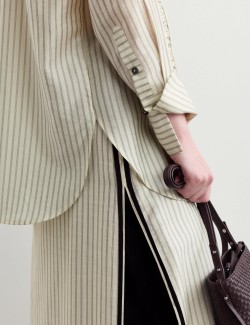 Tencel™ Rich Sheer Striped Shirt