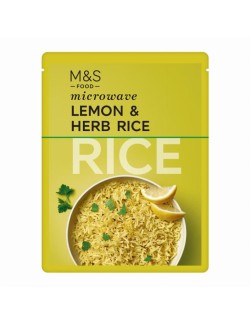 Vařená rýže basmati s citronovou šťávou a bylinkami