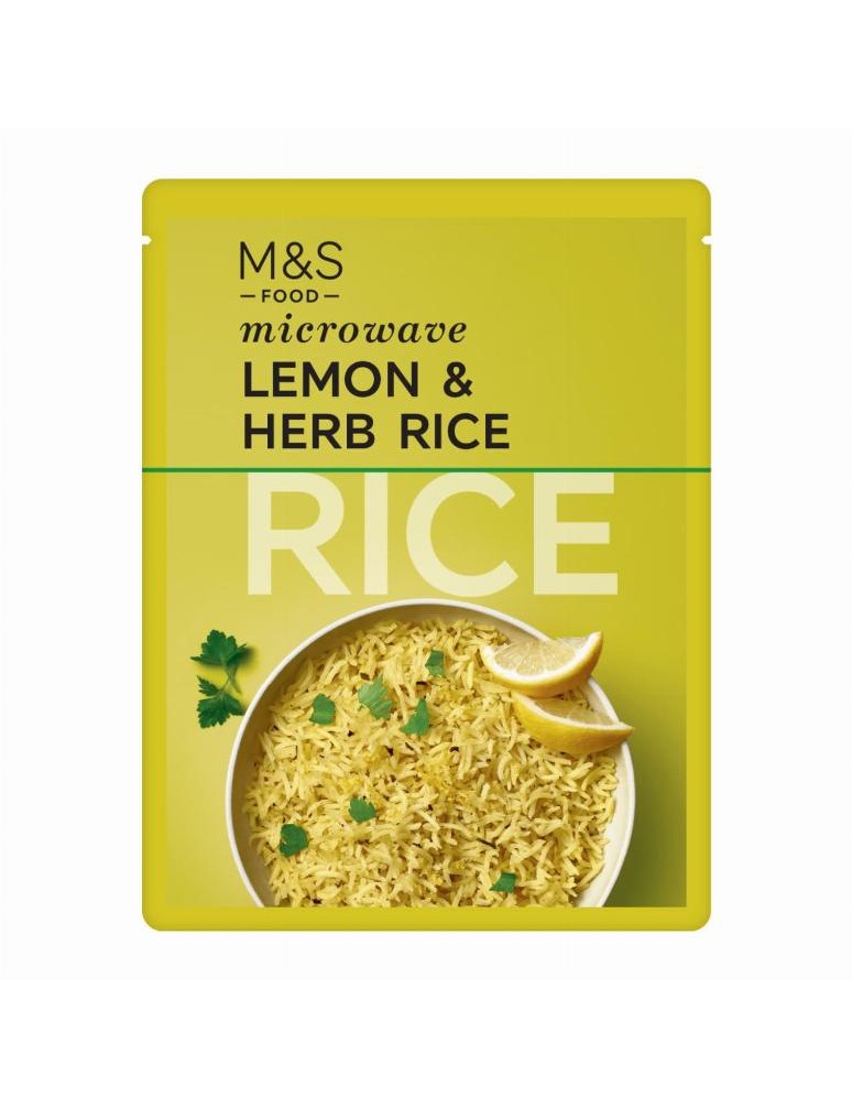 Vařená rýže basmati s citronovou šťávou a bylinkami
