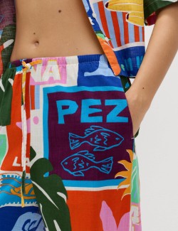 Pure Cotton Printed Beach Trousers
