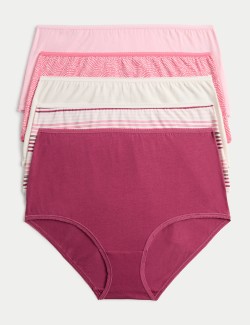 Kalhotky do pasu, z bavlny s materiálem Lycra™, 5 ks