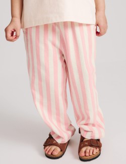 Pure Cotton Striped Trousers (2-10 Yrs)