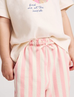Pure Cotton Striped Trousers (2-10 Yrs)