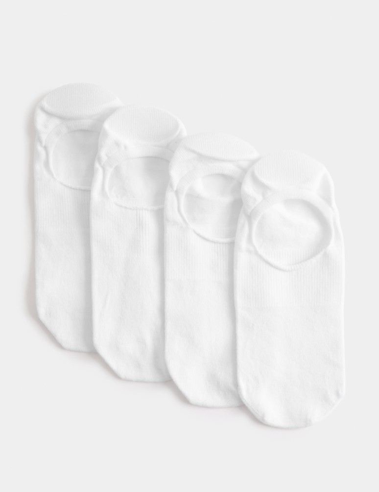 4pk Cotton Invisible Trainer Liners