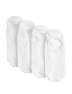 4pk Cotton Invisible Trainer Liners