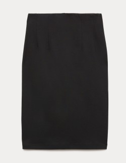 Jersey Knee Length Pencil Skirt
