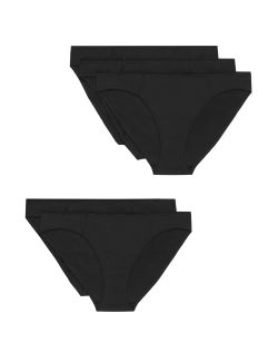 5pk No VPL Cotton Modal Bikini Knickers