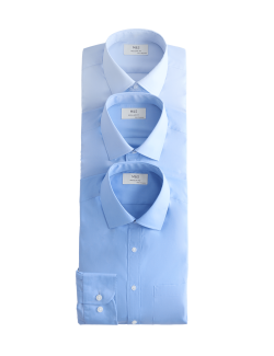 3pk Regular Cotton Blend Long Sleeve Shirts