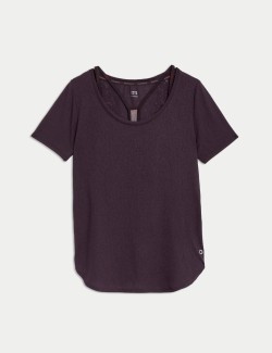 Scoop Neck Double Layer T-Shirt