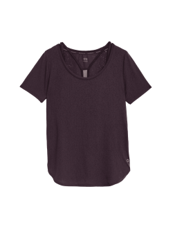 Scoop Neck Double Layer T-Shirt