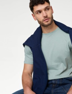 Tričko ke krku z čisté bavlny