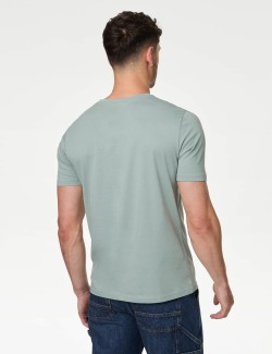 Tričko ke krku z čisté bavlny