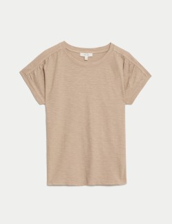 Pure Cotton Round Neck T-Shirt