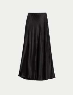 Satin Midaxi Slip Skirt