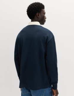 Pure Cotton Embroidered Rugby Shirt