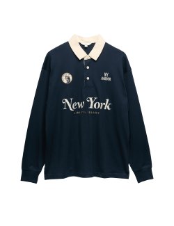 Pure Cotton Embroidered Rugby Shirt
