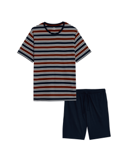 Pure Cotton Striped Pyjama Set