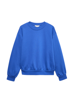 Cotton Rich Crew Neck Sweatshirt