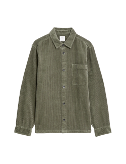 Pure Cotton Corduroy Overshirt