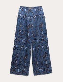 Printed Straight Leg Trousers