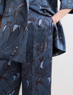 Printed Straight Leg Trousers