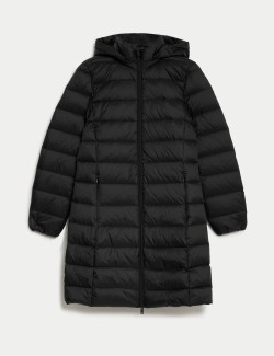 Feather & Down Padded Puffer Coat