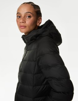 Feather & Down Padded Puffer Coat