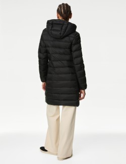 Feather & Down Padded Puffer Coat