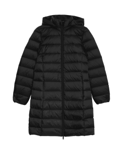 Feather & Down Padded Puffer Coat