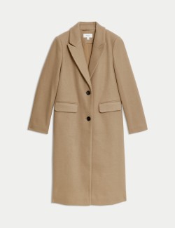 Single Breasted Longline Tailored Coat