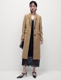 Single Breasted Longline Tailored Coat