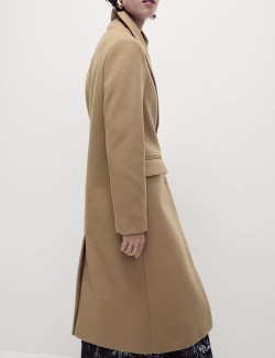 Single Breasted Longline Tailored Coat