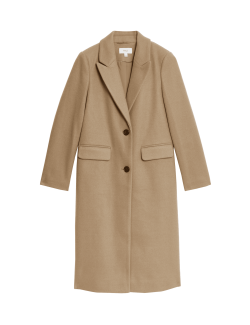 Single Breasted Longline Tailored Coat