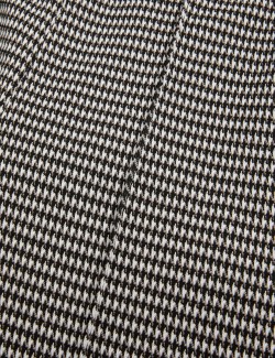 Twill Checked Straight Leg Trousers