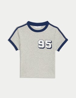 Cotton Rich Sporty T-Shirt (6-16 Yrs)