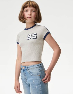 Cotton Rich Sporty T-Shirt (6-16 Yrs)