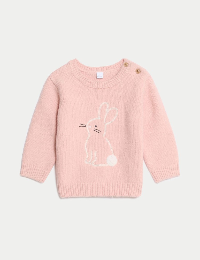 Cotton Rich Bunny Jumper (0-3 Yrs)