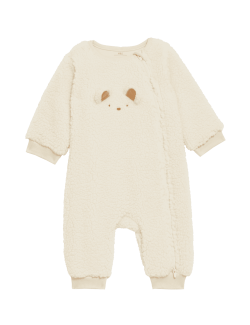 Fleece Bear Face Sleepsuit (7lbs-3 Yrs)