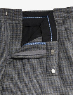 Regular Fit Puppytooth Suit Trousers