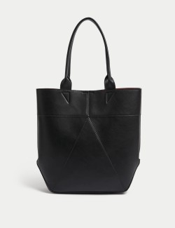 Faux Leather Shopper