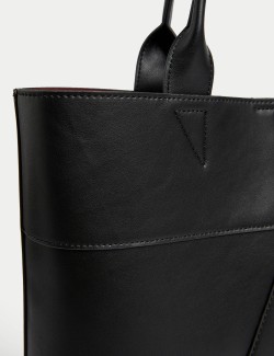 Faux Leather Shopper