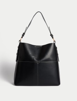 Faux Leather Shoulder Bag