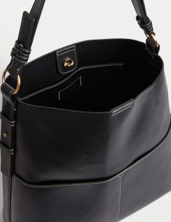 Faux Leather Shoulder Bag