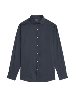 Slim Fit Easy Iron Cotton Rich Stretch Shirt