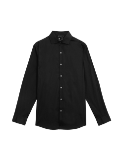 Slim Fit Easy Iron Cotton Rich Stretch Shirt