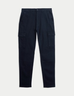 Tapered Fit Stretch Cargo Trousers