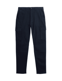 Tapered Fit Stretch Cargo Trousers